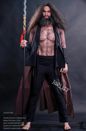 Han sexdukke Zhang Fei fra Jarliet - 193 cm realistisk dukke med muskelkrop