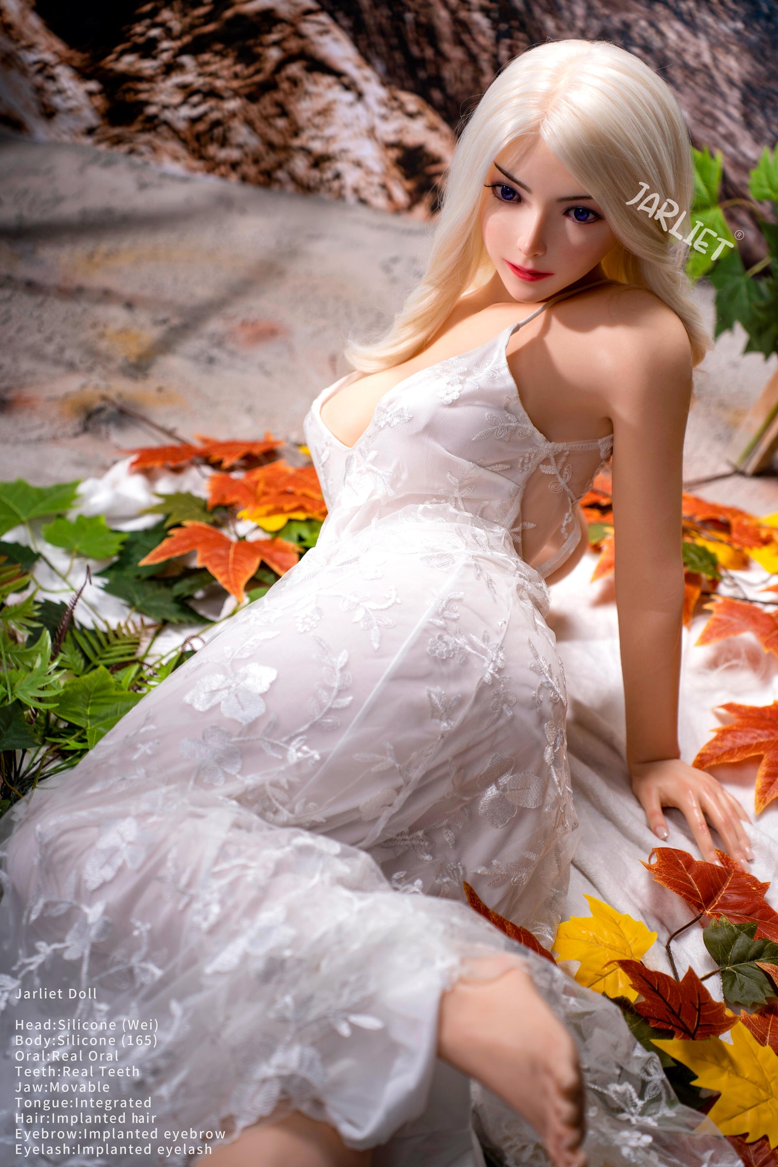 Wei sexdukke (Jarliet 165 cm A-cup TPE+silikone)