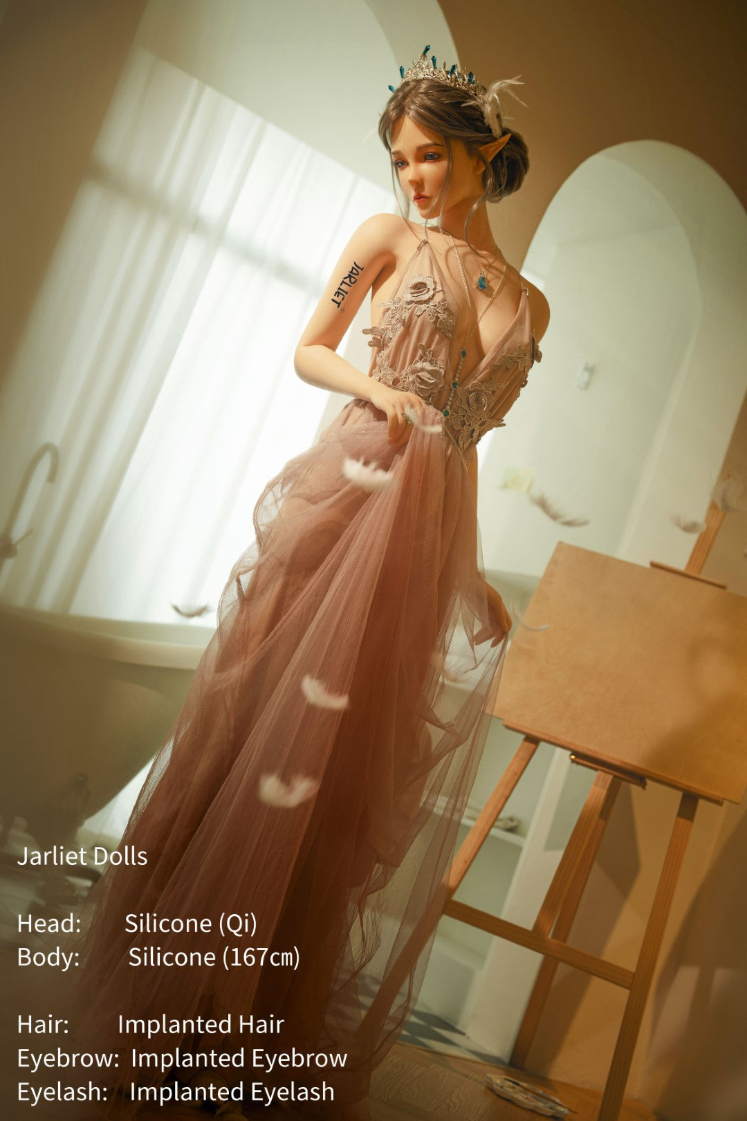 Qi sexdukke (Jarliet 167 cm B-cup silikone)