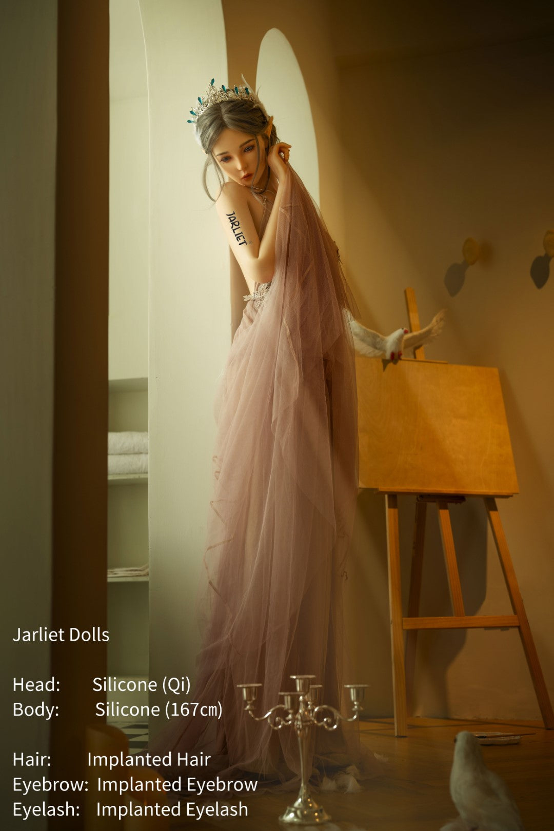 Qi sexdukke (Jarliet 167 cm B-cup silikone)