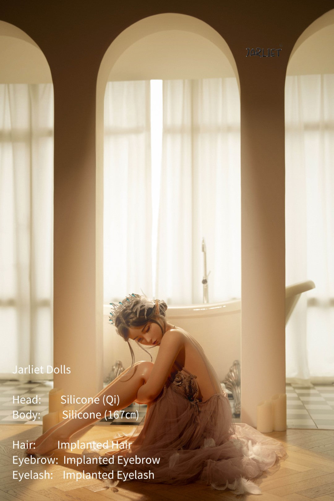 Qi sexdukke (Jarliet 167 cm B-cup silikone)