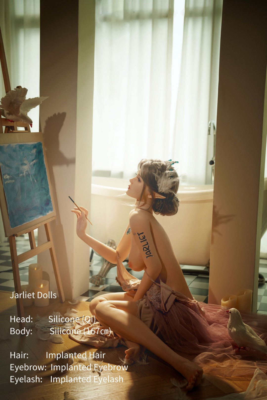 Qi sexdukke (Jarliet 167 cm B-cup silikone)