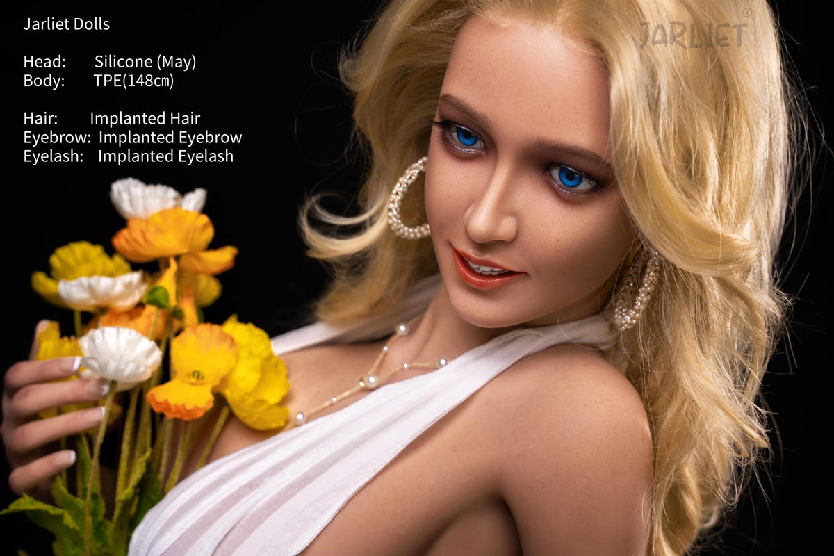 maj sexdukke (Jarliet 148 cm E-cup TPE+silikone)