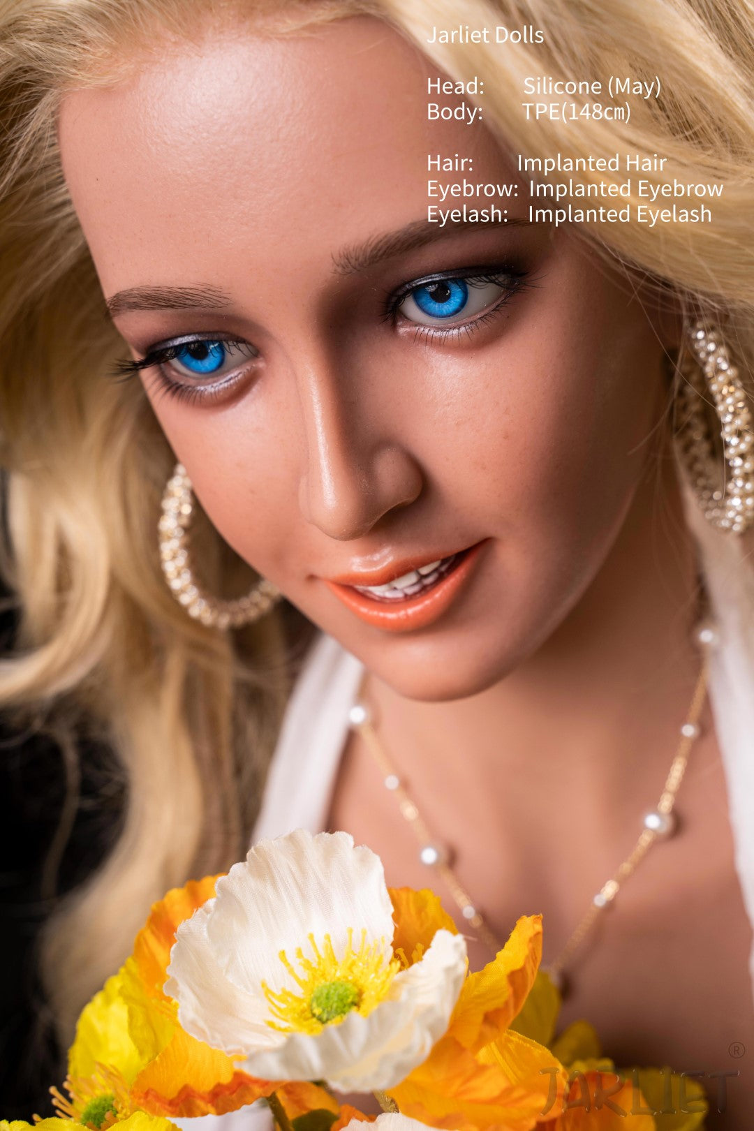 maj sexdukke (Jarliet 148 cm E-cup TPE+silikone)