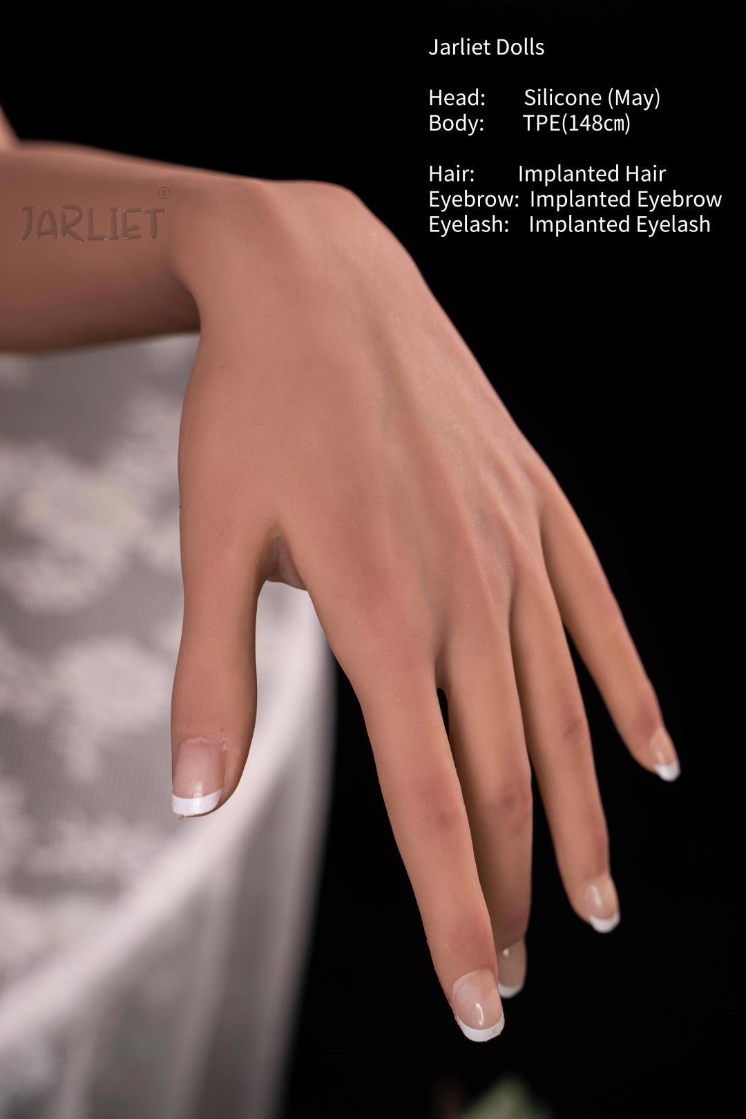 maj sexdukke (Jarliet 148 cm E-cup TPE+silikone)