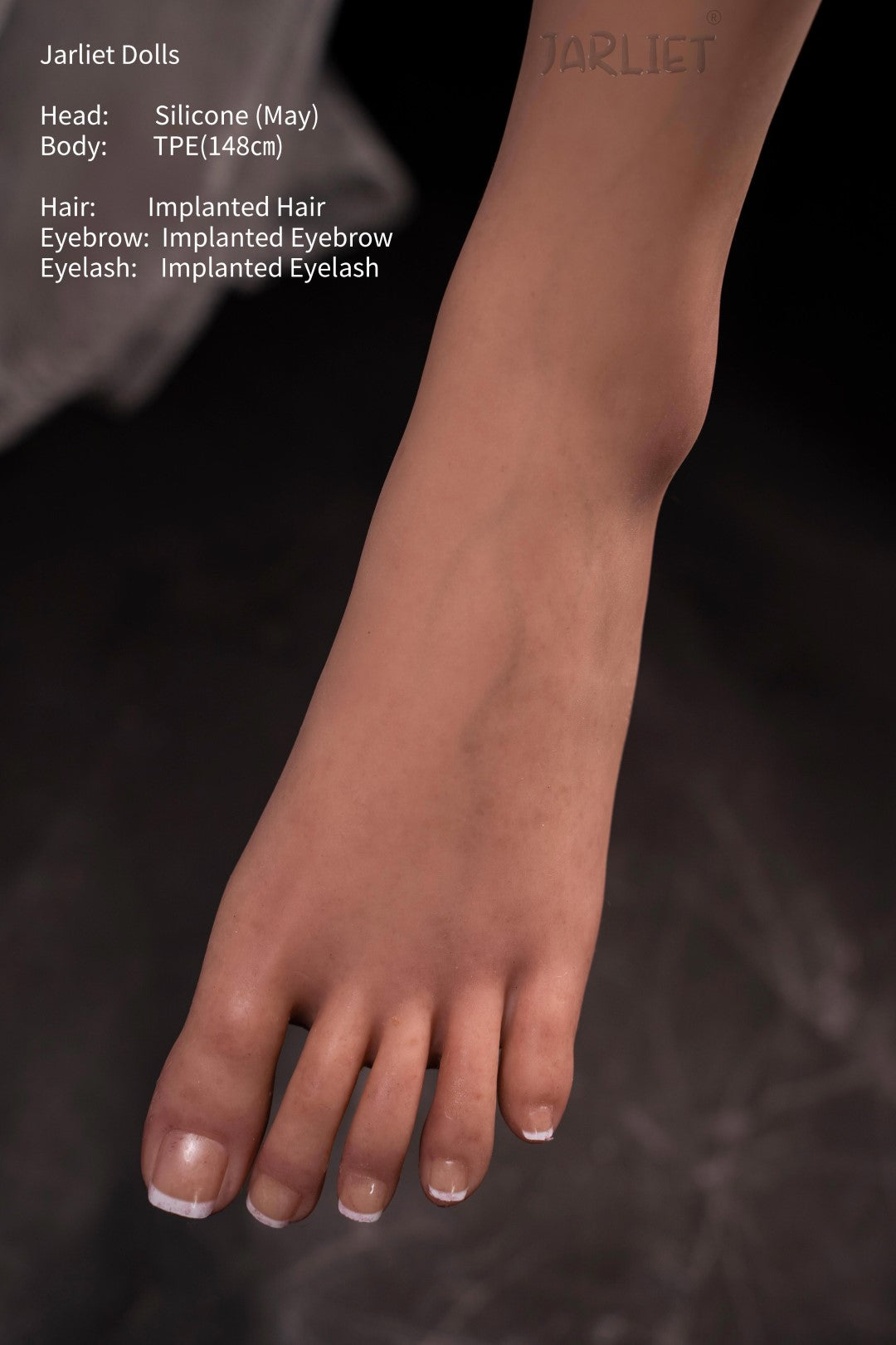 maj sexdukke (Jarliet 148 cm E-cup TPE+silikone)
