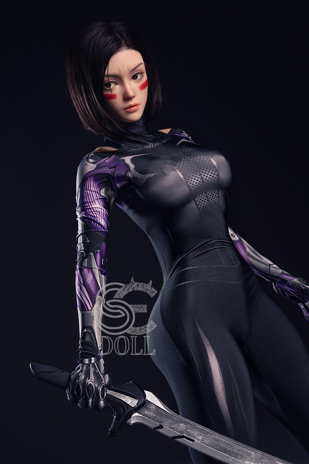 Oplyst. "Alita" sexdukke (SEDoll 161 cm e-cup #149SC silikone Pro)
