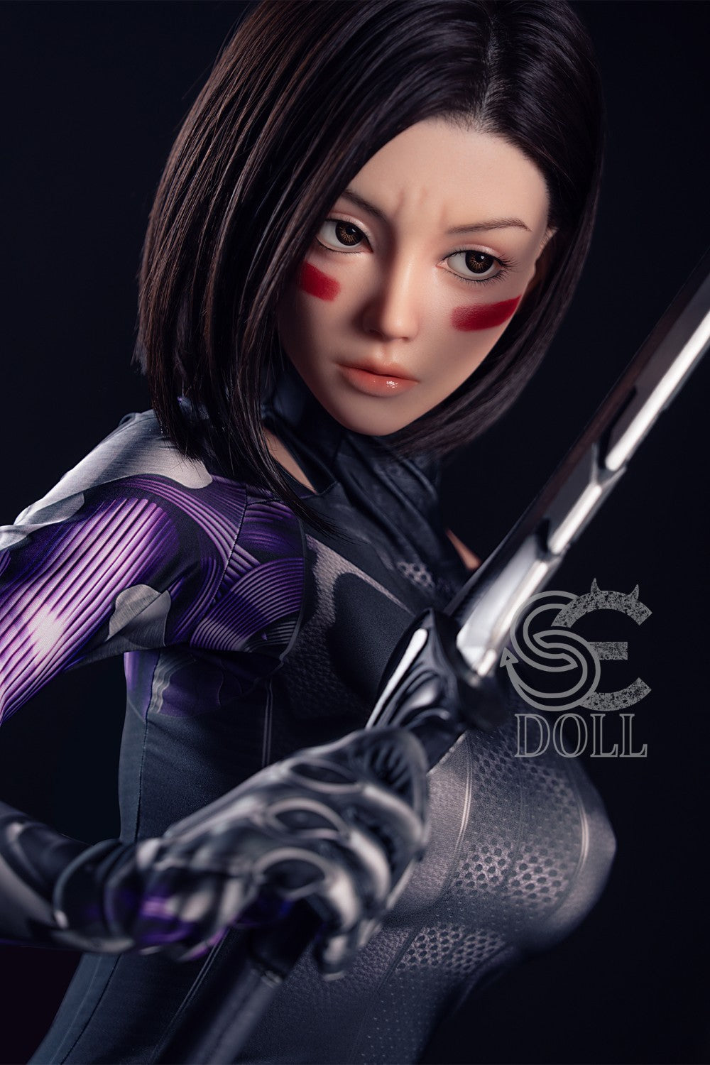 Oplyst. "Alita" sexdukke (SEDoll 161 cm e-cup #149SC silikone Pro)