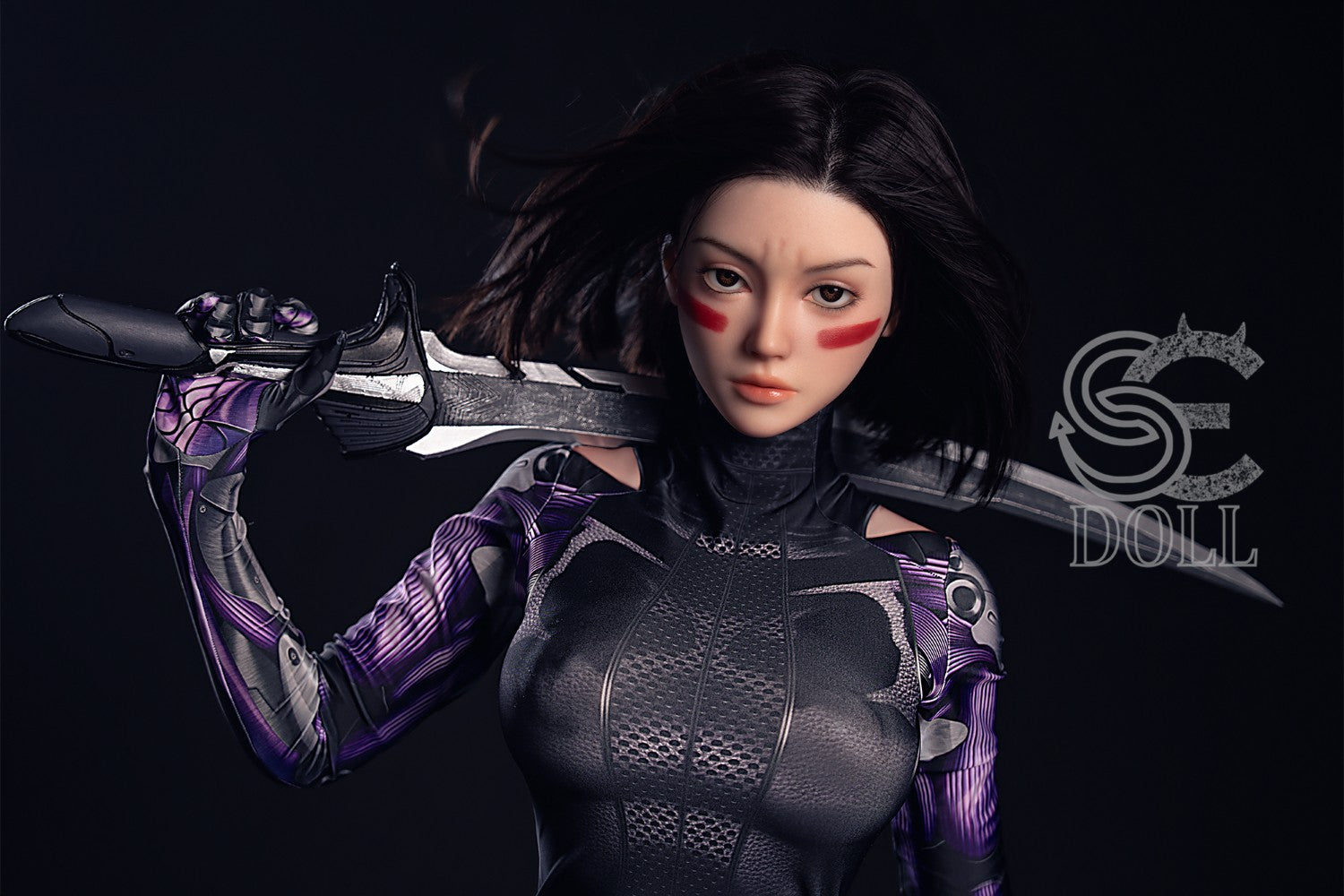 Oplyst. "Alita" sexdukke (SEDoll 161 cm e-cup #149SC silikone Pro)