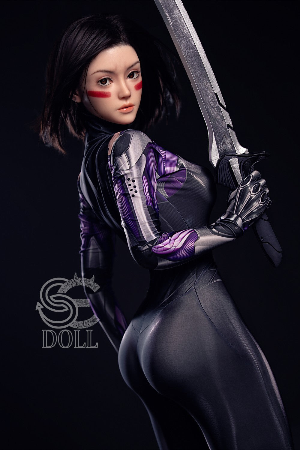 Oplyst. "Alita" sexdukke (SEDoll 161 cm e-cup #149SC silikone Pro)