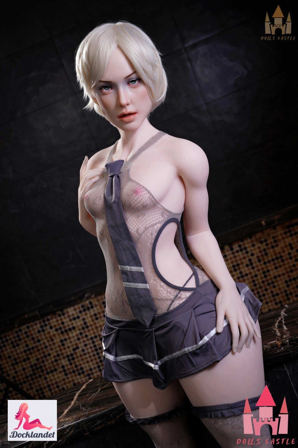 Kimora Shemale sexdukke (Dolls Castle 148 cm B-cup #S26 silikone)