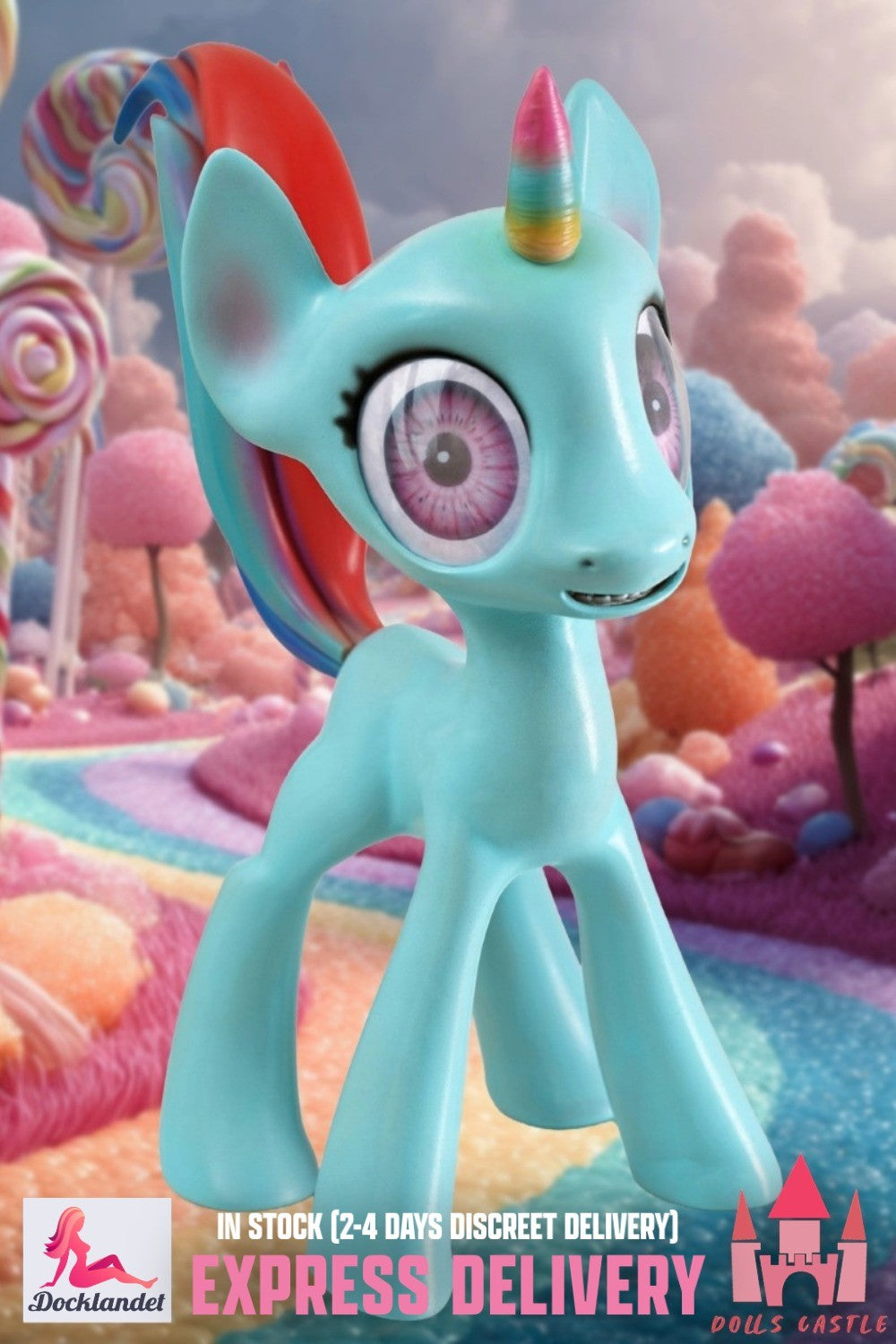Ponyer sexdukke (Dolls Castle 46 cm silikone) EXPRESS