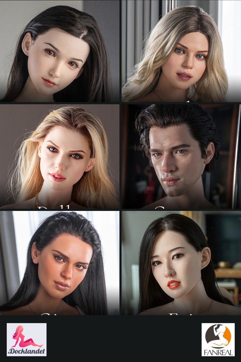 Ekstra hoved (Fanreal Doll silikone Original)