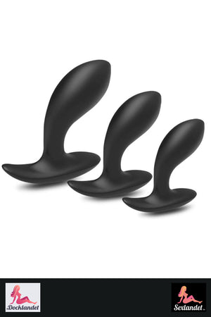 Bent Butt Plug - Sæt med 3 størrelser