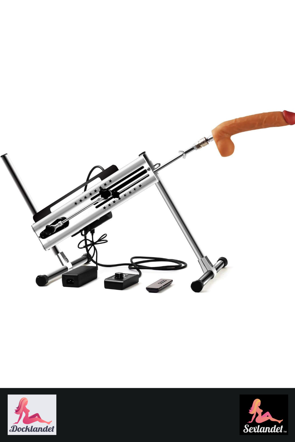 Professionel sexmaskine med justerbar hastighed og dobbelt kontrol - 120W motor