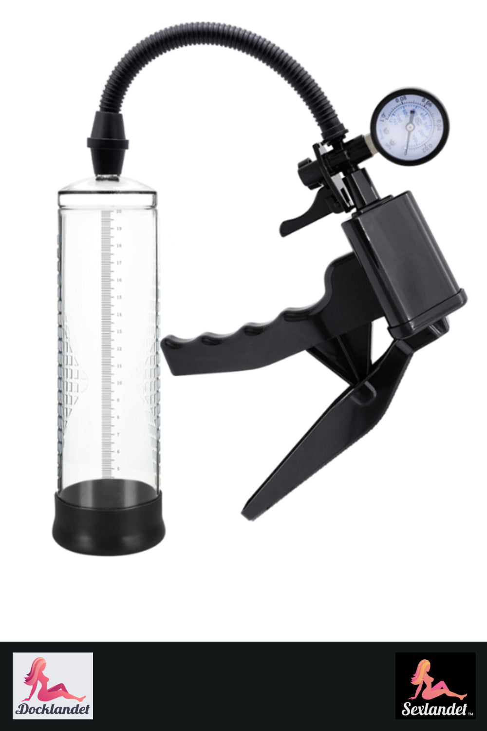 Penis Pump Manual - Med trykmåler (sexland)