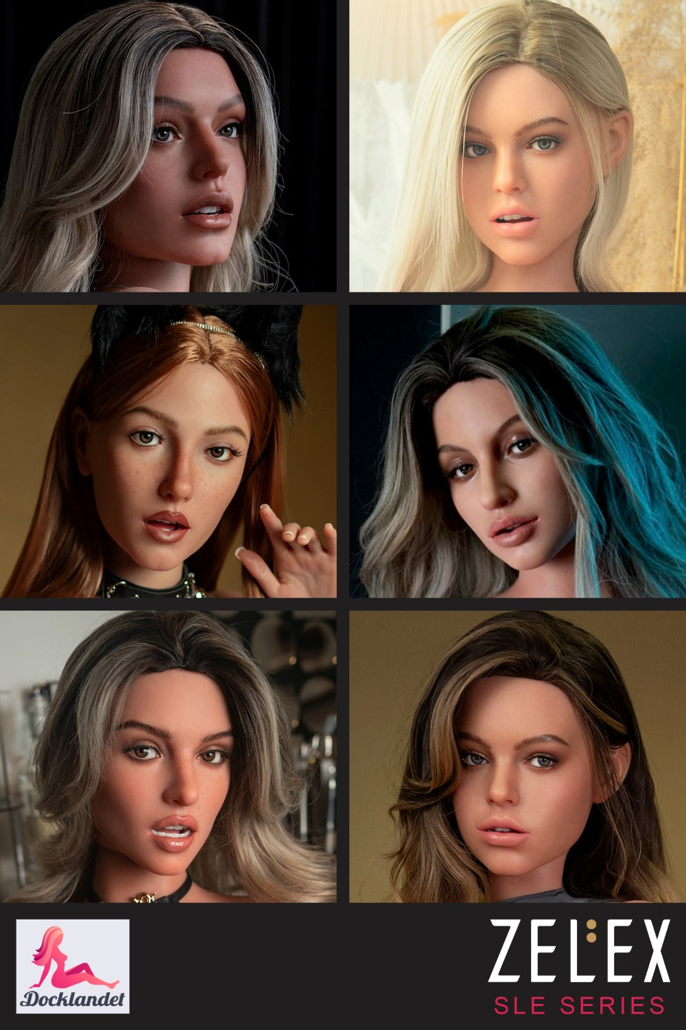 Ekstra hoved (Zelex Doll Sle silikone Original)