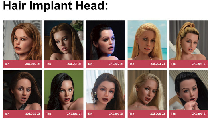 Ekstra hoved (Zelex Doll SLE silikone Original)