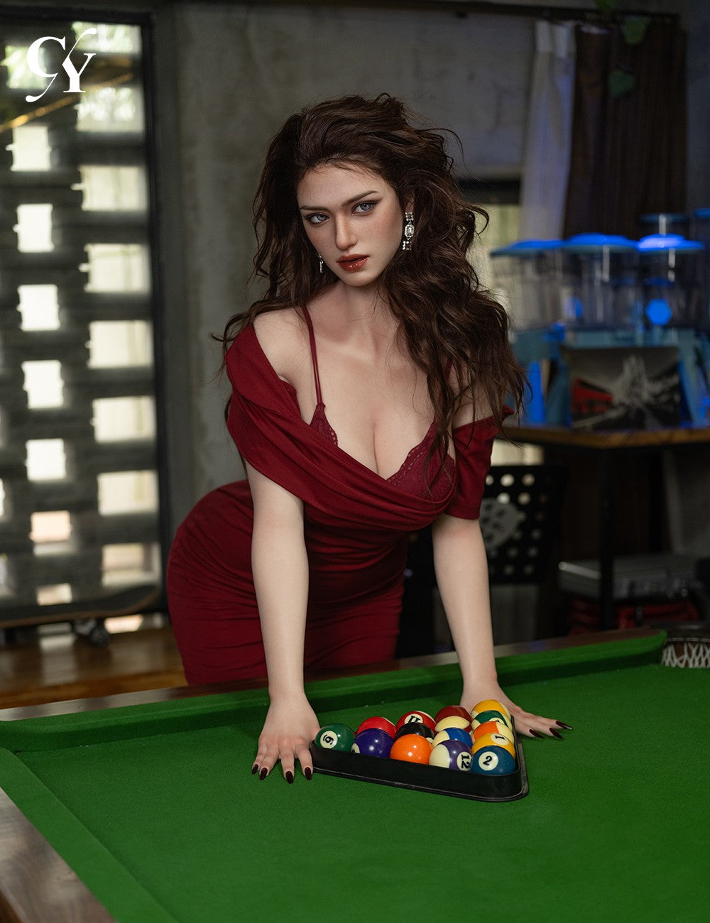 Elva sexdukke (TOP CYDOLL 176 cm E-cup TPE+silikone)