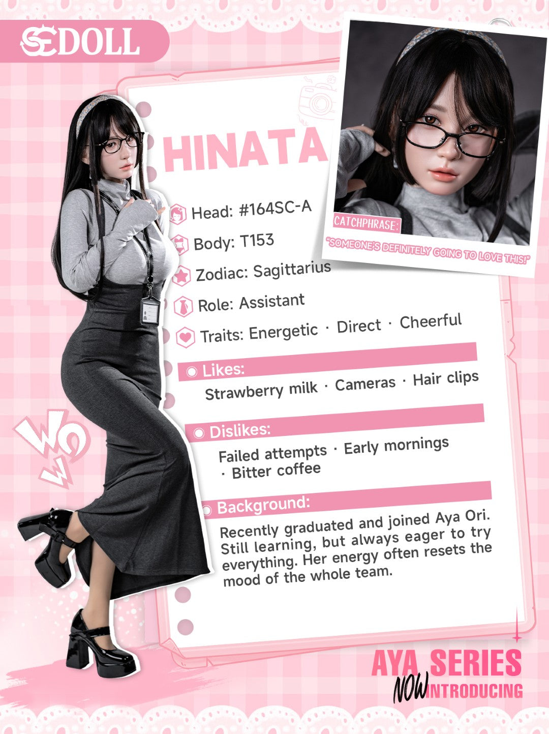 Hinata.A sexdukke (SEDoll 153 cm A-cup #164SC RST silikone)