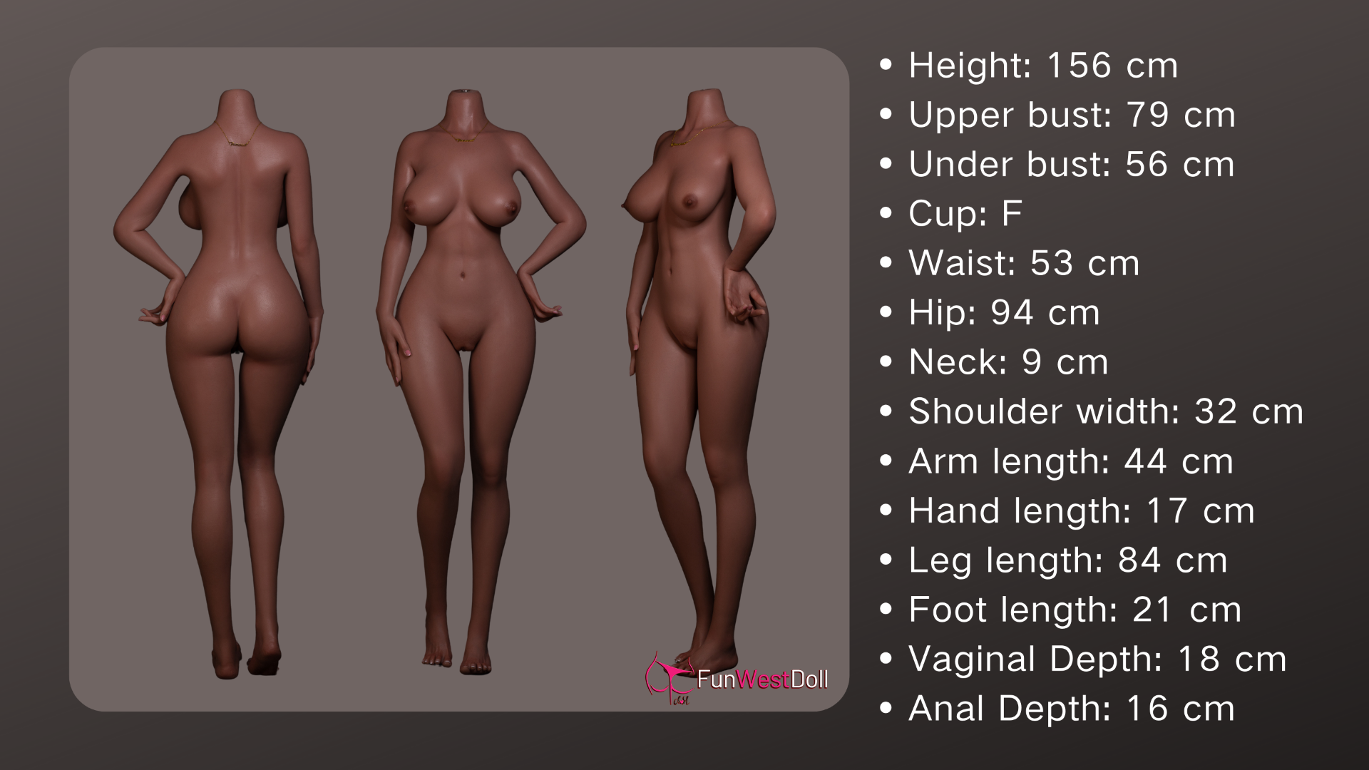 Bella sexdukke (FunWest Doll 156 cm f-cup #037S silikone)