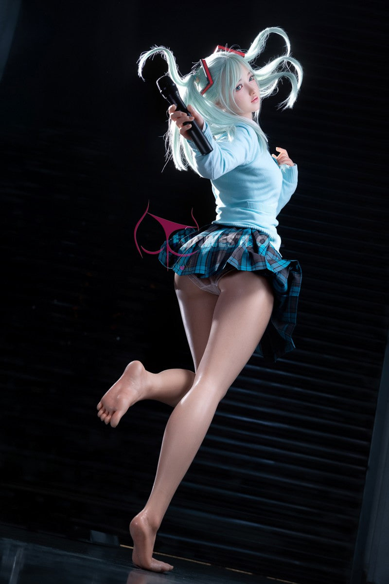 Hatsune Miko sexdukke (FunWest Doll 159 cm a-cup #041S silikone)