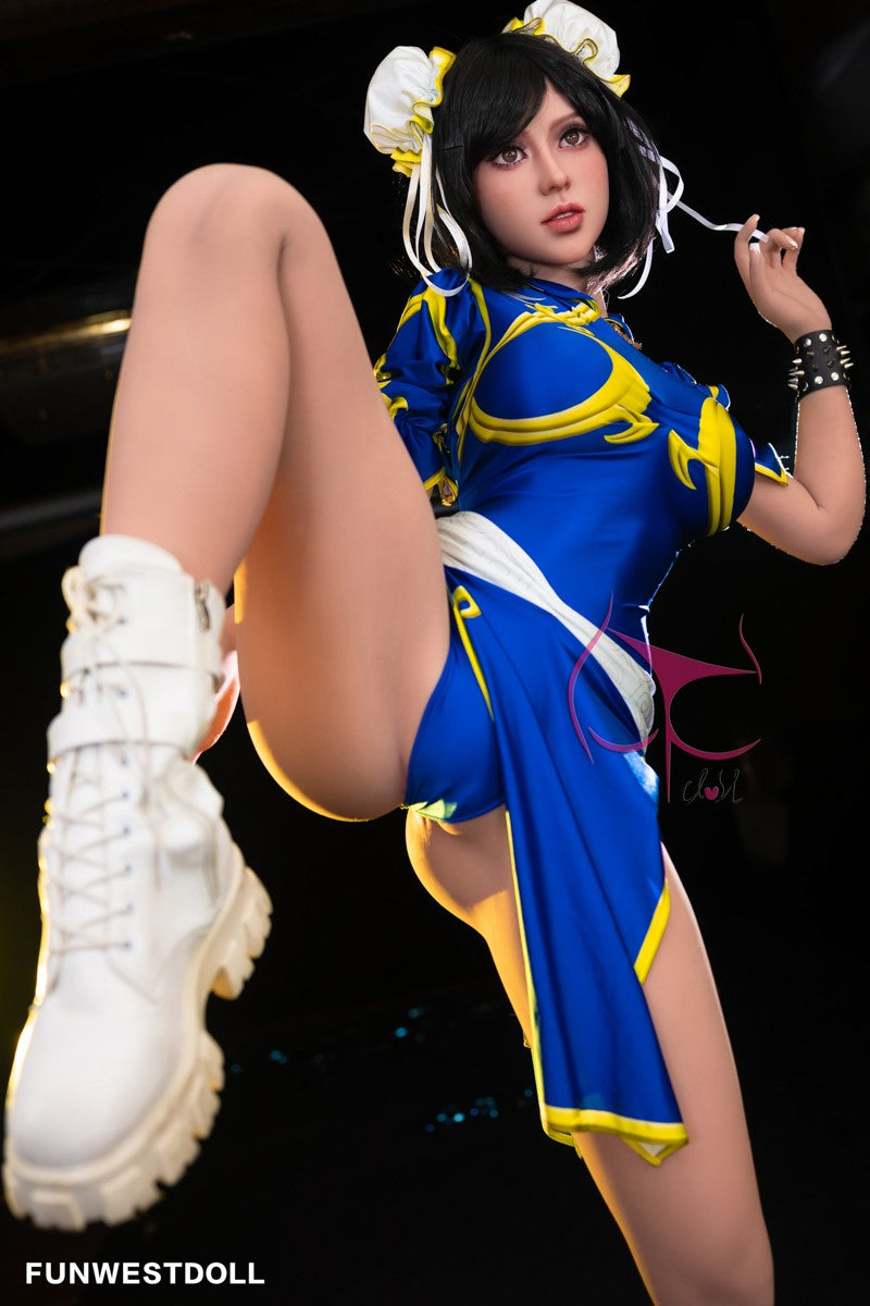 Chun Li sexdukke (FunWest Doll 155 cm F-cup #032 TPE)