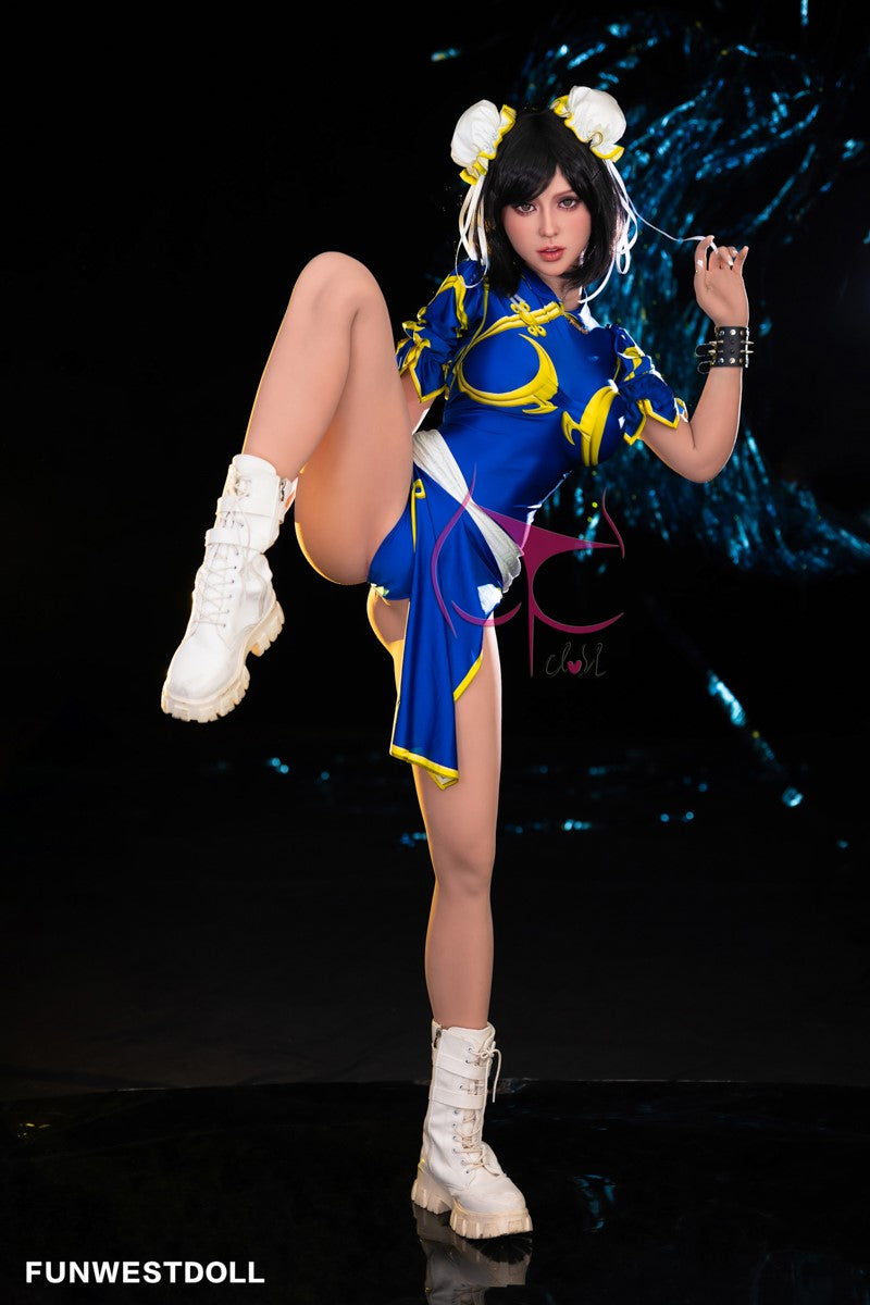Chun Li sexdukke (FunWest Doll 155 cm F-cup #032 TPE)
