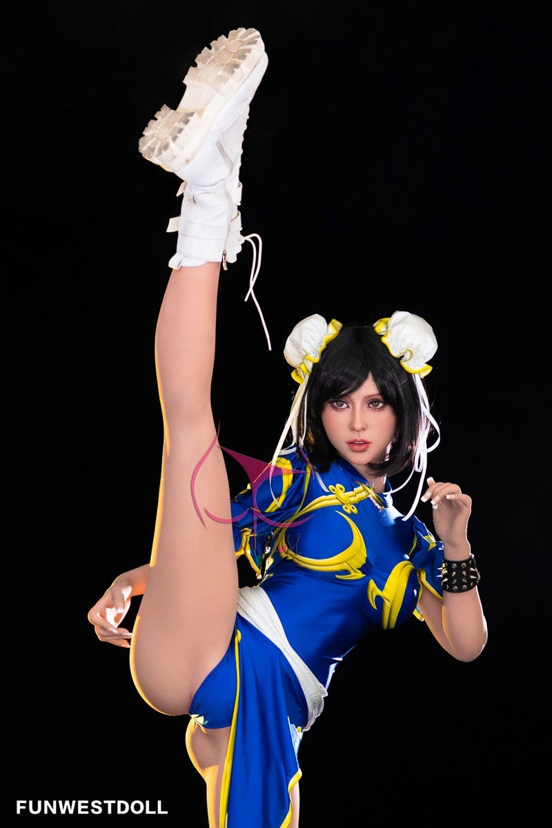 Chun Li sexdukke (FunWest Doll 155 cm f-cup #032 TPE)