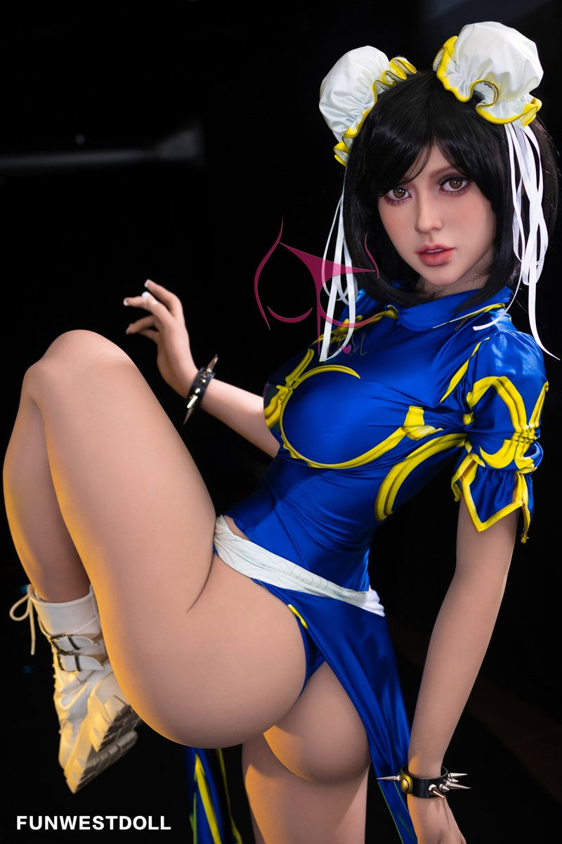 Chun Li sexdukke (FunWest Doll 155 cm F-cup #032 TPE)