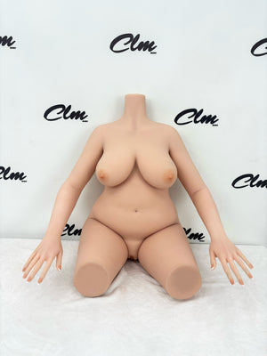 Bølget overkropp sexdukke (Climax Doll Classic 88 cm f-cup TPE)