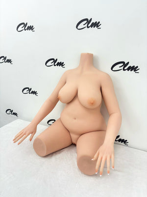 Bølget overkropp sexdukke (Climax Doll Classic 88 cm f-cup TPE)