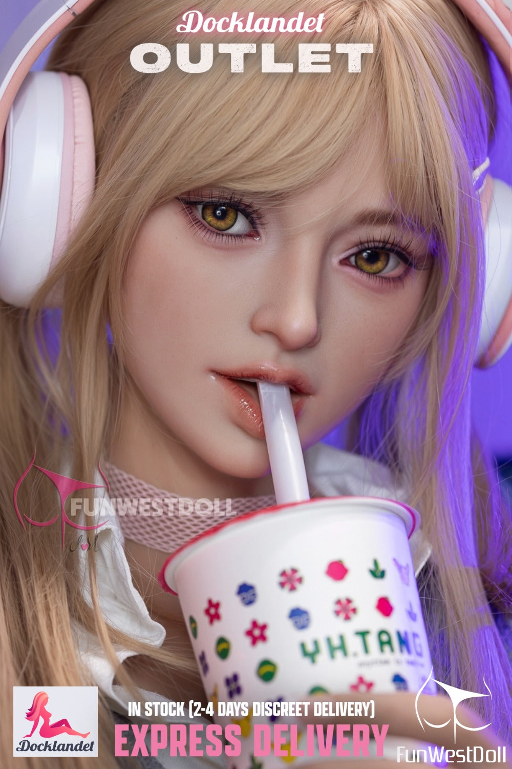 Alice sexdukke (FunWest Doll 159 cm A-cup #038 TPE) EXPRESS OUTLET