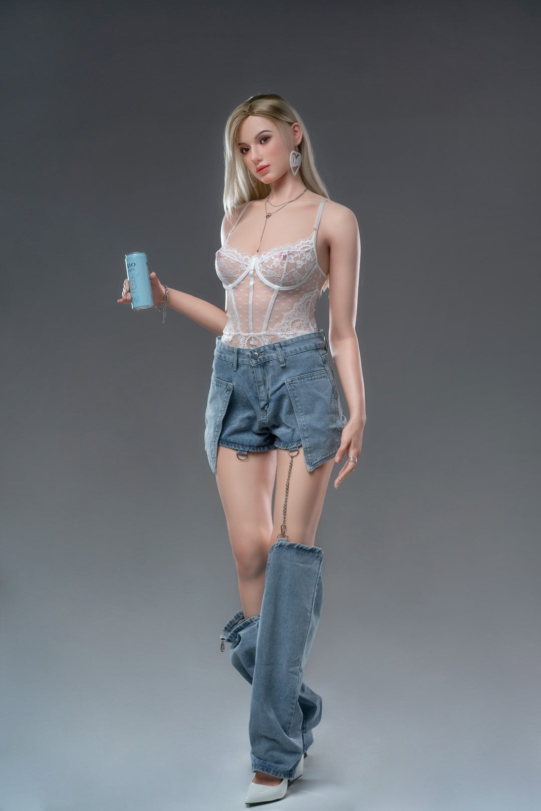 Zeina sexdukke (Zelex 175 cm e-cup Ge111-1 silikone)