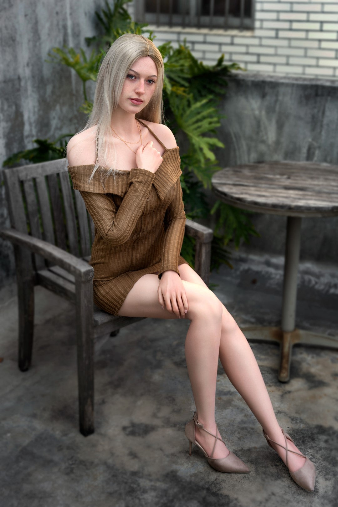 Evelina sexdukke (Zelex 175 cm e-cup Ge41-1 silikone)