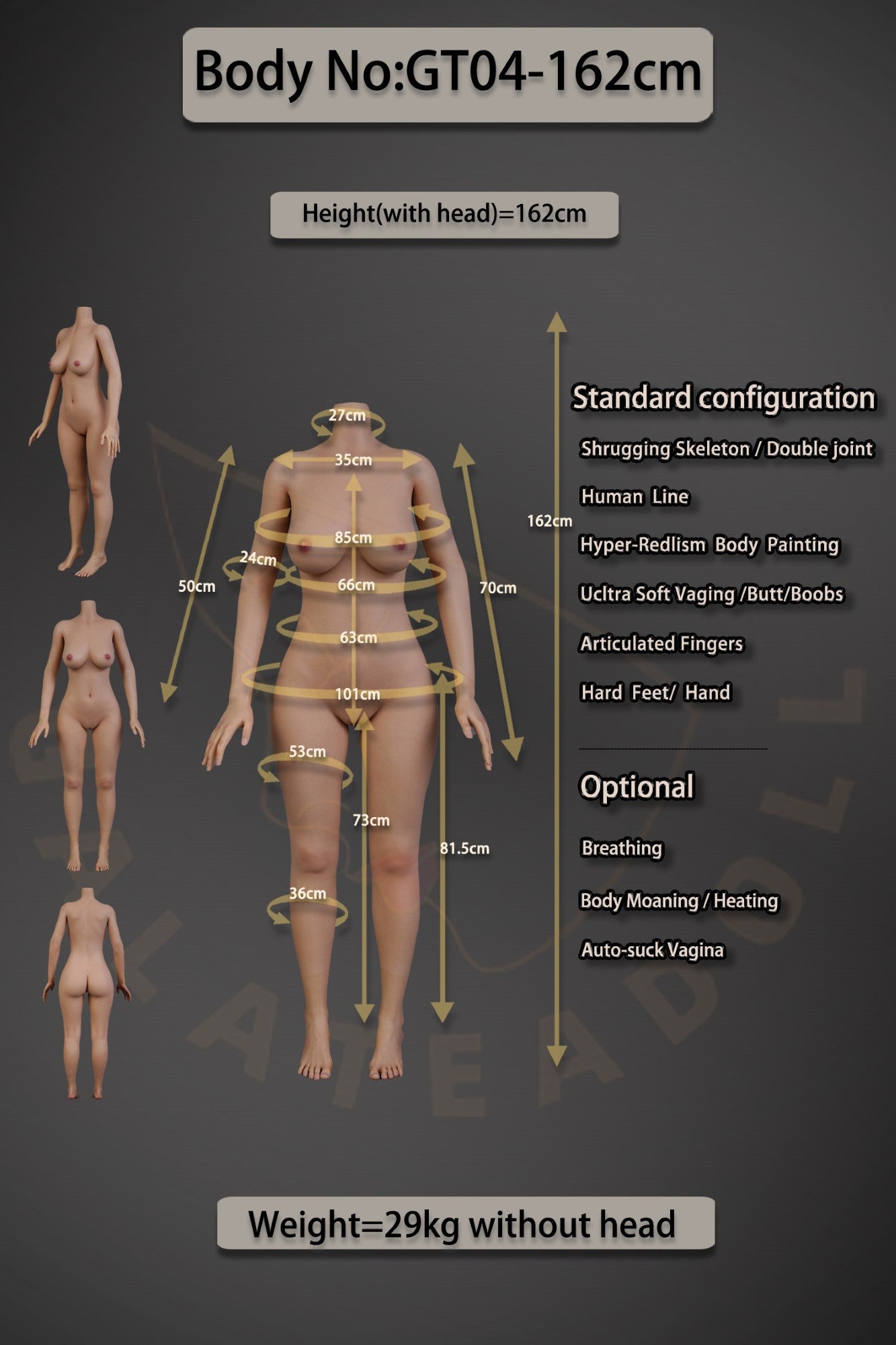 Alexandra sexdukke (Galatea Doll 162 cm C-cup #043 silikone)