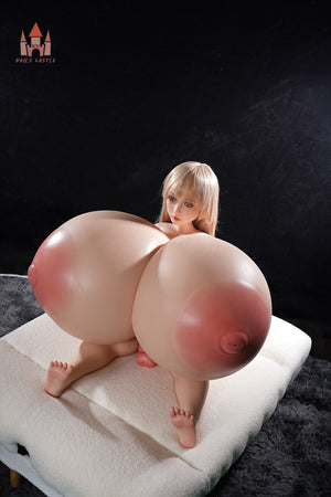 Britisk sexdukke (Dolls Castle 110 cm kæmpe bryster #S16 silikone)