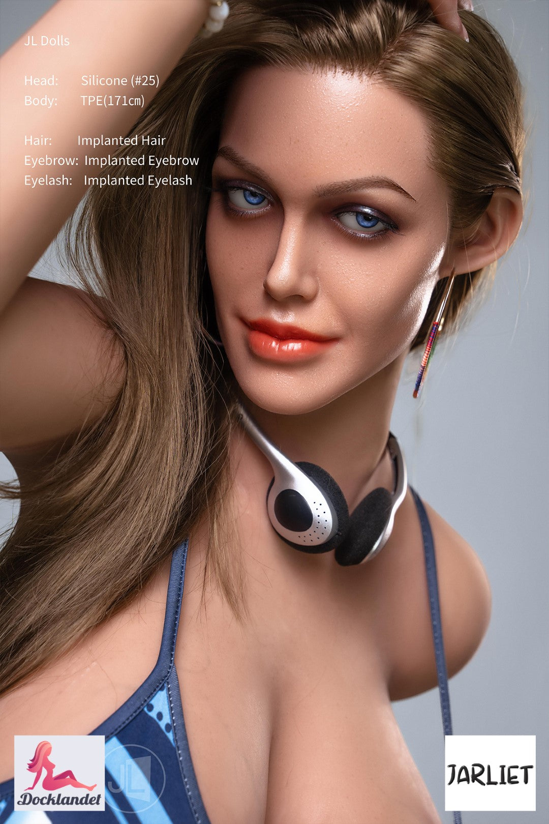 Gina sexdukke (Jarliet 171 cm M-cup TPE+silikone)
