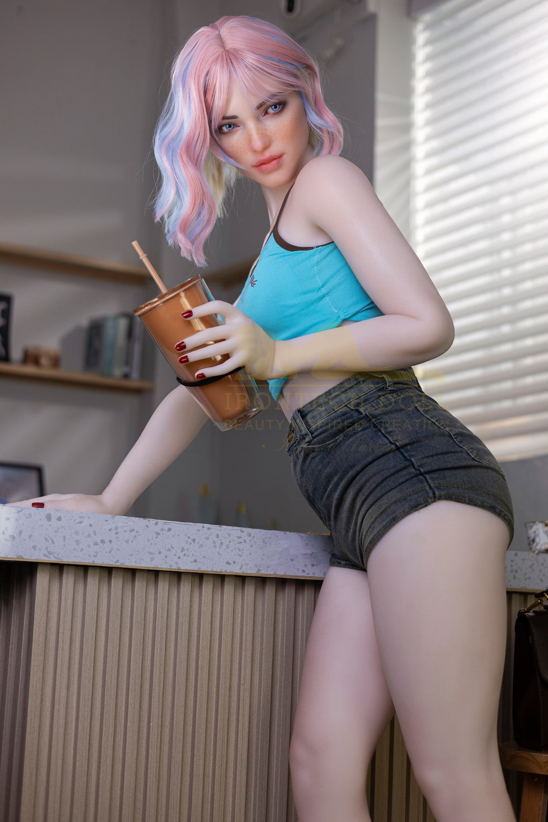 Heidi sexdukke (Irontech Doll 162cm a-cup S46 TPE+silikone)