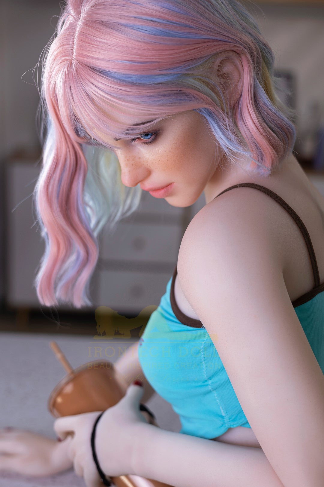 Heidi sexdukke (Irontech Doll 162cm a-cup S46 TPE+silikone)