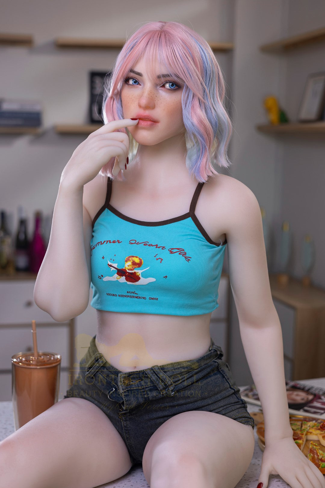Heidi sexdukke (Irontech Doll 162cm a-cup S46 TPE+silikone)