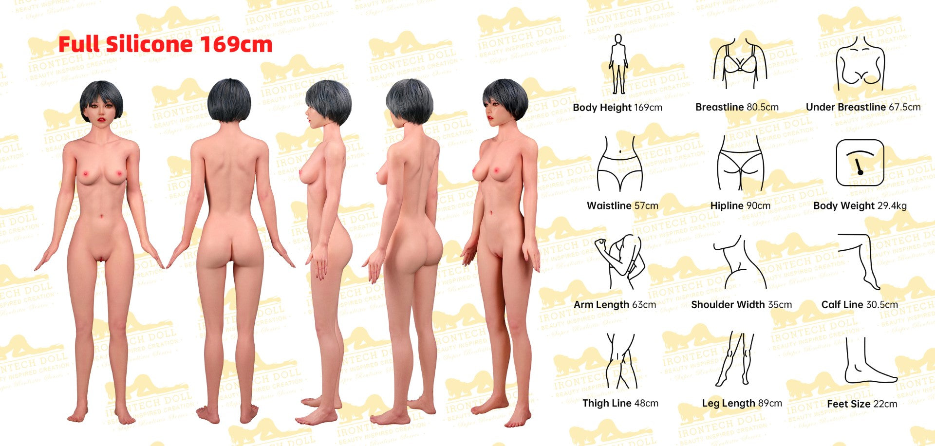Layla sexdukke (Irontech Doll 169 cm c-cup S39 silikone) EXPRESS