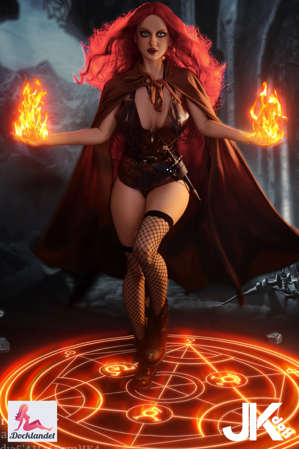 Pyromanisk sexdukke (JK-Doll 165 cm d-cup JK2 TPE)