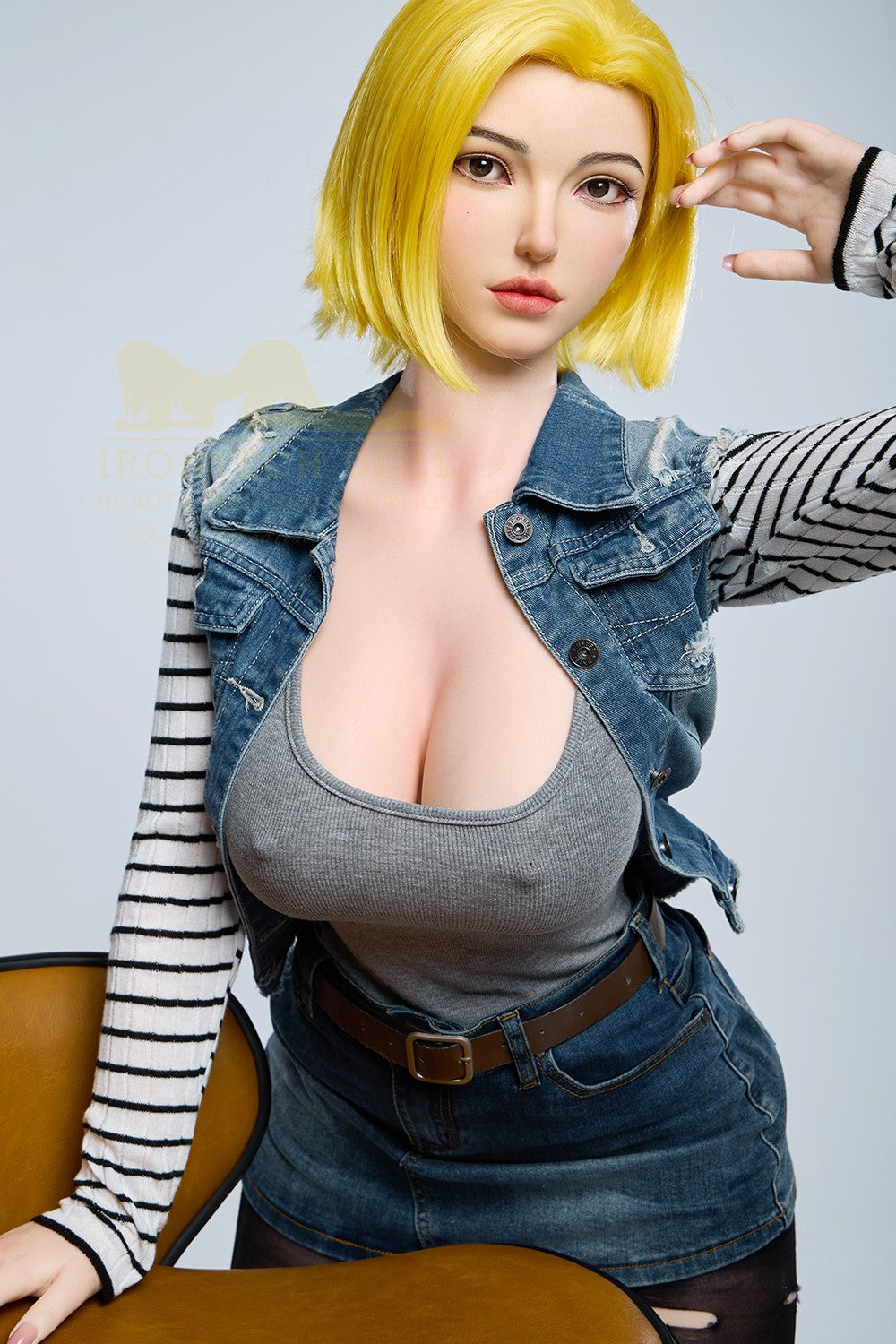Joline Android 18 sexdukke (Irontech Doll 159 cm G-cup S41 silikone)