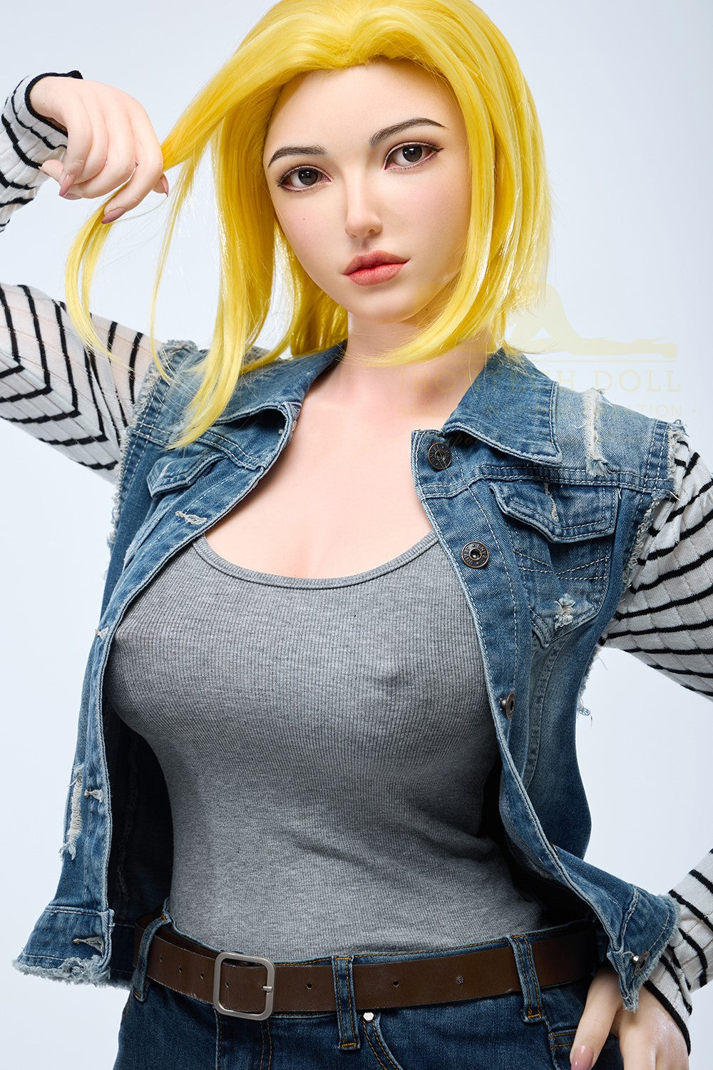Joline Android 18 sexdukke (Irontech Doll 159 cm G-cup S41 silikone)