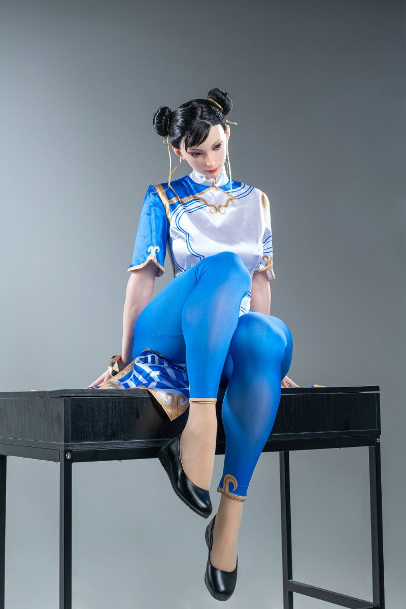 Chun Li sexdukke (Game Lady 169 cm F-cup nr. 33-1 silikone)
