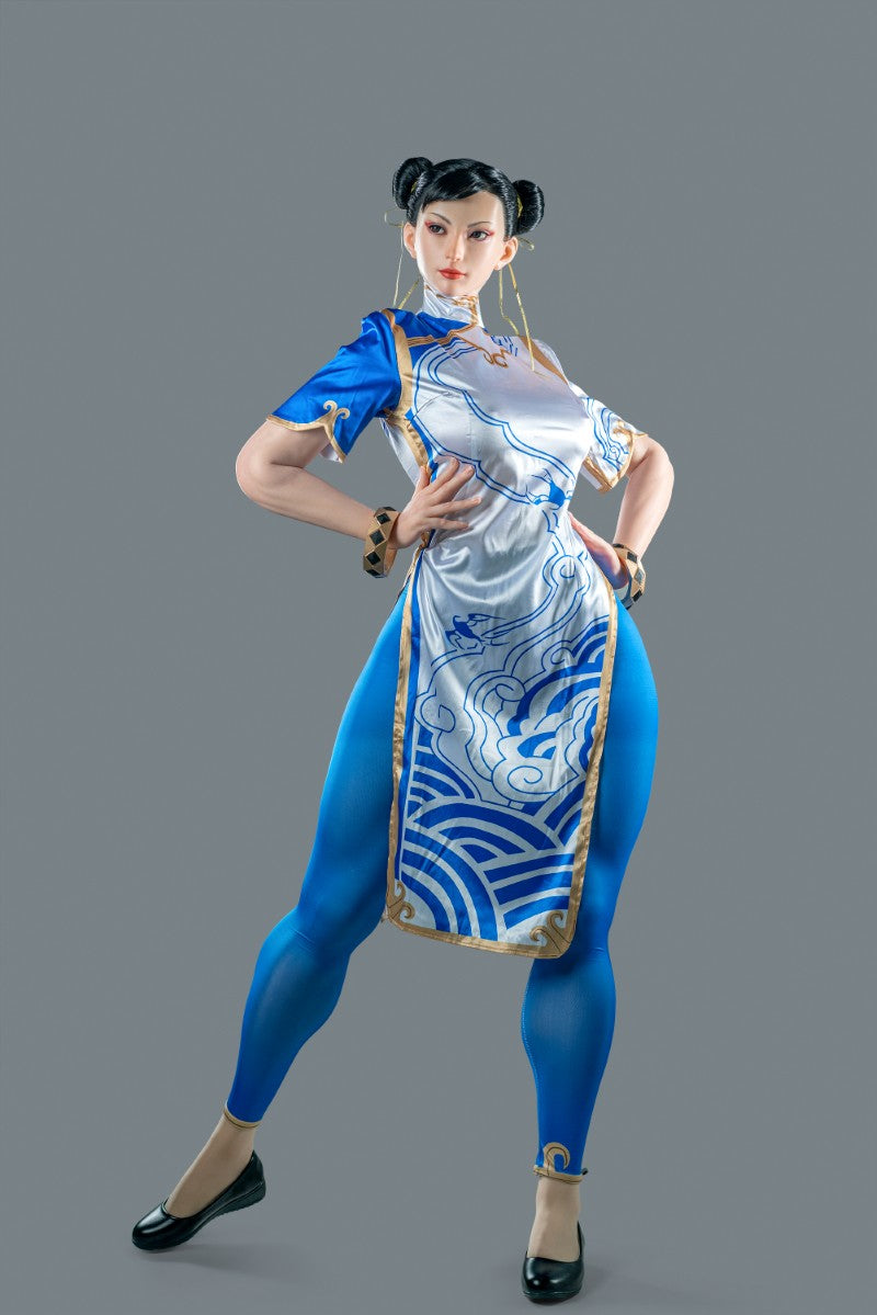 Chun Li sexdukke (Game Lady 169 cm F-cup nr. 33-1 silikone)