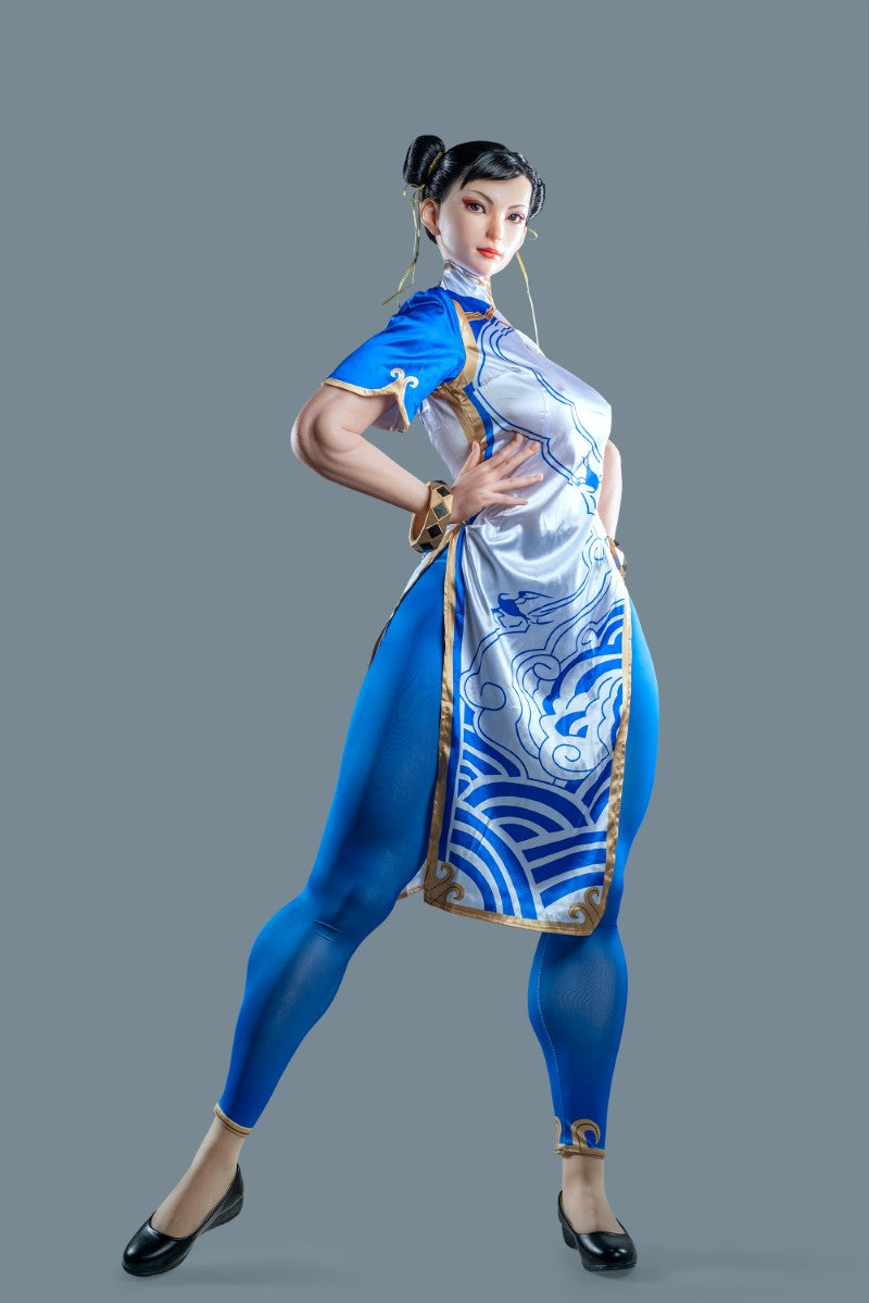 Chun Li sexdukke (Game Lady 169 cm F-cup nr. 33-1 silikone)