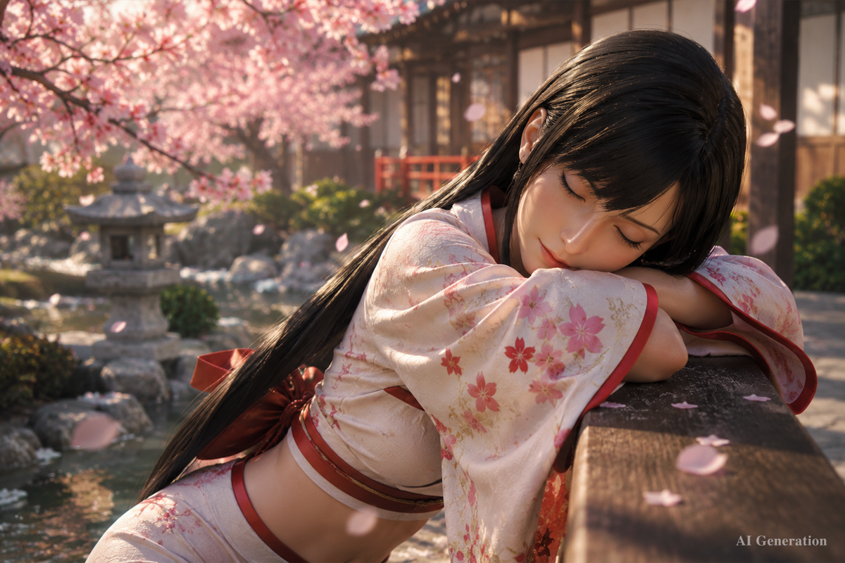 Tifa sover sexdukke (Game Lady 167 cm D-cup nr. 45 silikone)