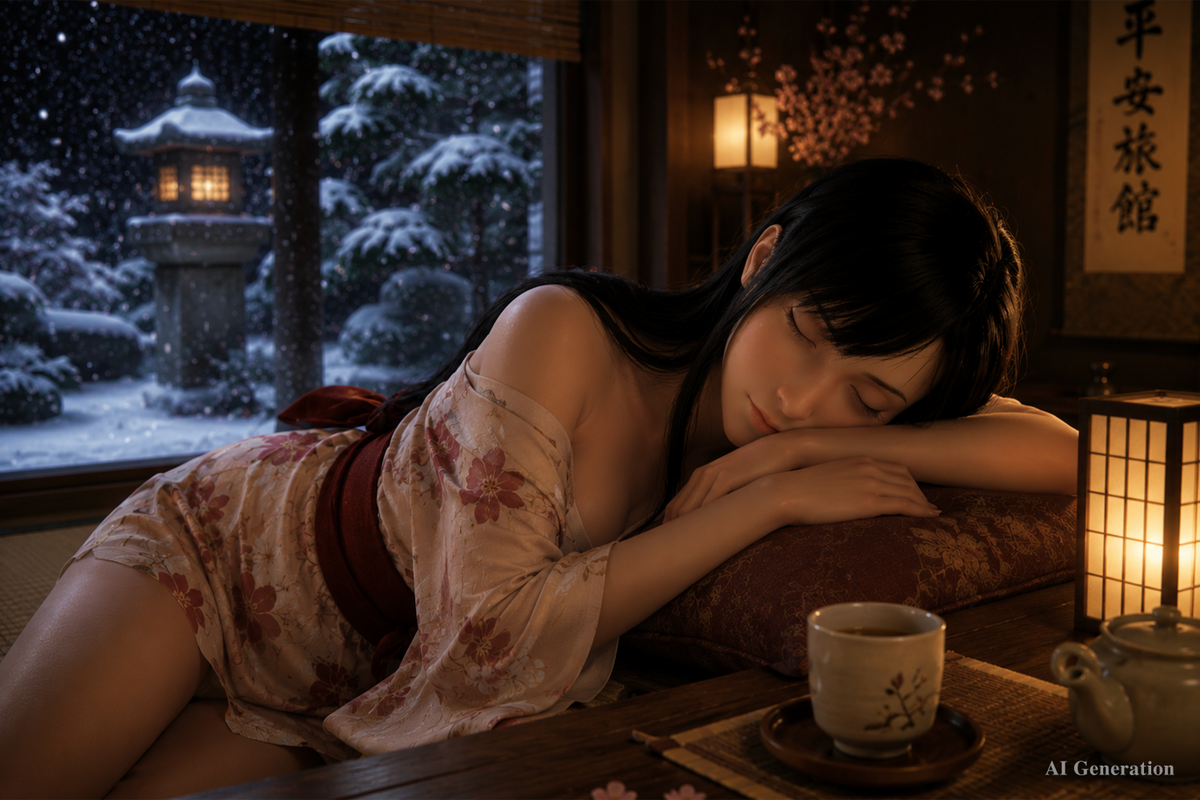 Tifa sover sexdukke (Game Lady 167 cm D-cup nr. 45 silikone)